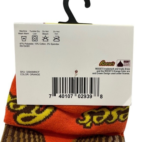 Crazy Socks Reese's Cups Men Crew Size 6-12 - Picture 6 of 6